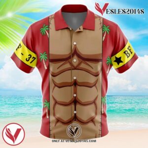 Franky One Piece Hawaiian Button Up Shirt, Perfect Gifts For Anime Lovers - Vesles2014S