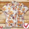 Freddie Mercury Face Cats Orange Hibiscus Hawaiian Shirt, Unique Gifts For Friends - Vesles2014S 1