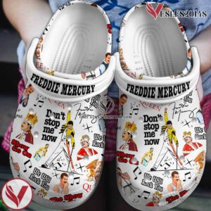 Freddie Mercury Music Crocs Crocband Clogs Shoes, Unique Gifts For Fans Style 1 - Vesles2014S