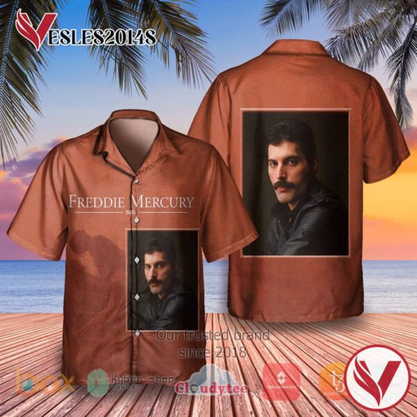 Freddie Mercury The Solo Collection Album Hawaiian Shirt, Best Gift For Music Lovers Vesles2014S
