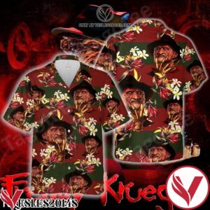 Freddy Krueger A Nightmare On Elm Street Stripes Hawaiian Shirt And Short, Unique Gifts For Friends - Vesles2014S 1