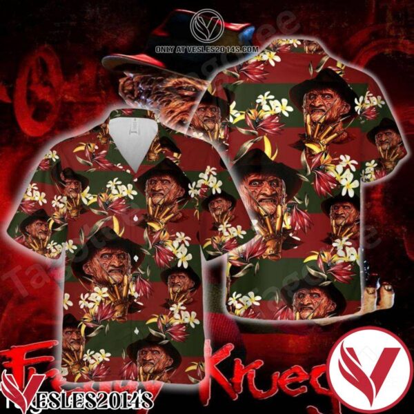 Freddy Krueger A Nightmare On Elm Street Stripes Hawaiian Shirt And Short, Unique Gifts For Friends - Vesles2014S 1