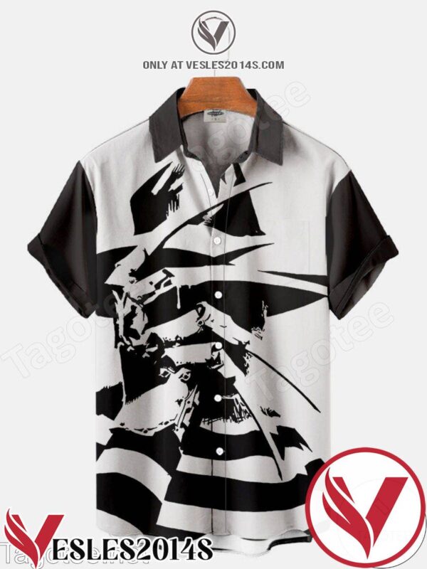 Freddy Krueger Black And White Halloween Hawaiian Shirt, Unique Gifts For Friends - Vesles2014S 1