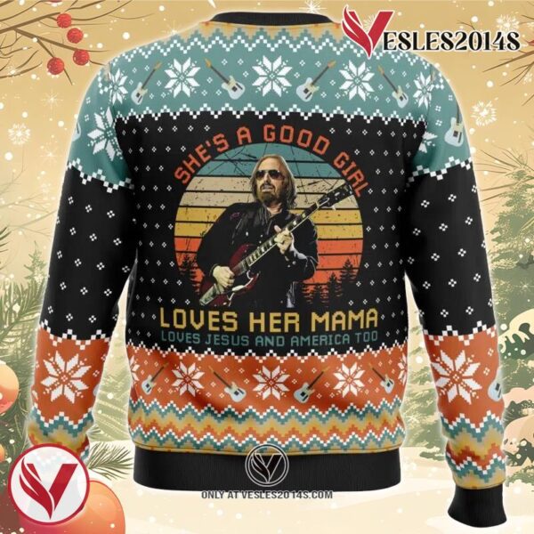 Free Fallin’ Tom Petty Ugly Christmas Sweater, Unique Christmas Gift For Fans - Vesles2014S 1