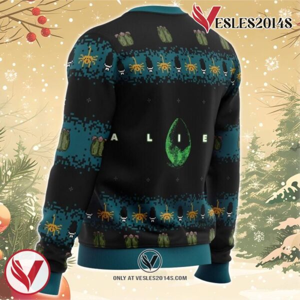 Free Hugs Alien Facehugger Ugly Christmas Sweater, Unique Christmas Gift For Fans - Vesles2014S 2