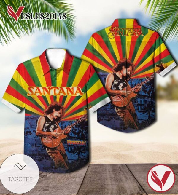 Freedom Album Cover By Santana Hawaiian Shirt, Best Gift For Music Lovers Vesles2014S