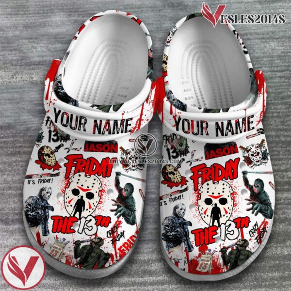 Friday the 13th Movie Halloween Crocs Crocband Clogs Shoes Comfortable For Men Women and Kids Style 2 - Vesles2014S 2