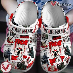 Friday the 13th Movie Halloween Crocs Crocband Clogs Shoes Comfortable For Men Women and Kids Style 2 - Vesles2014S