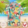 Friend Hawaiian Graphic Print Short Sleeve Hawaiian Casual Shirt Vesles2014S