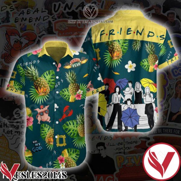 Friends F.R.I.E.N.D.S The Series Hawaiian Shirt And Short, Unique Gifts For Friends - Vesles2014S 1