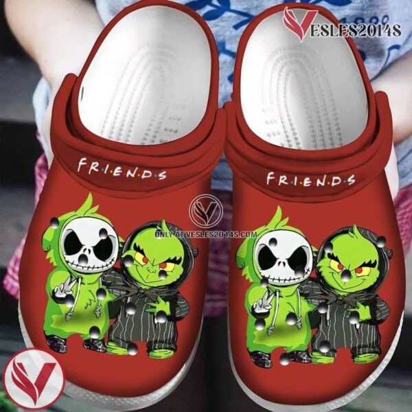 Friends Grinch And Jack Skellington Classic Clogs Shoes, Unique Gift From  Vesles2014S