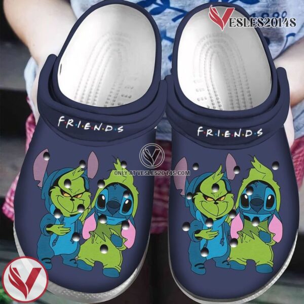 Friends Grinch And Stitch Classic Clogs Shoes, Unique Gift From  Vesles2014S