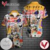 Friends Hawaiian Graphic Print Short Sleeve Hawaiian Casual Shirt Vesles2014S