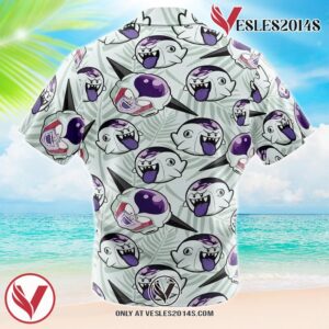 Frieza Boo Dragon Ball Z Hawaiian Button Up Shirt, Perfect Gifts For Anime Lovers - Vesles2014S 1