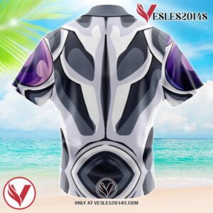 Frieza Dragon Ball Z Hawaiian Button Up Shirt, Perfect Gifts For Anime Lovers - Vesles2014S 1