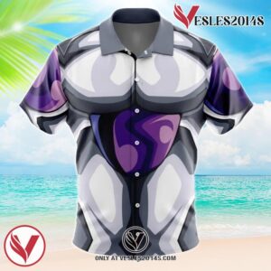 Frieza Dragon Ball Z Hawaiian Button Up Shirt, Perfect Gifts For Anime Lovers - Vesles2014S