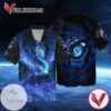 Frost Dragon For men And Women Graphic Print Short Sleeve Hawaiian Casual Shirt Vesles2014S