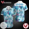 Frozen Hawaiian Graphic Print Short Sleeve Hawaiian Casual Shirt Vesles2014S
