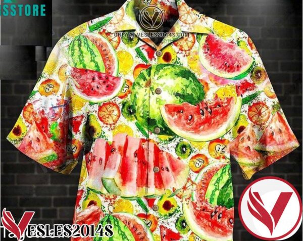 Fruit Summer Time Watermelon Hawaiian Shirt, Unique Gifts For Friends - Vesles2014S 1