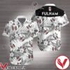 Fulham Black Tropical Floral White Hawaiian Shirt, Unique Gifts For Friends - Vesles2014S 1