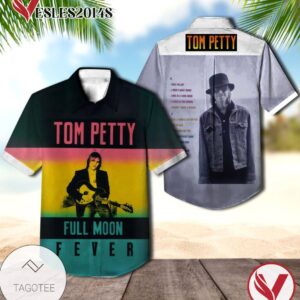 Full Moon Fever Album Cover By Tom Petty And The Heartbreakers Hawaiian Shirt, Best Gift For Music Lovers Vesles2014S
