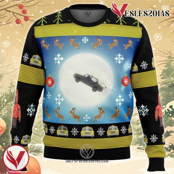 Full Moon Odd Taxi Ugly Christmas Sweater, Unique Christmas Gift For Fans - Vesles2014S