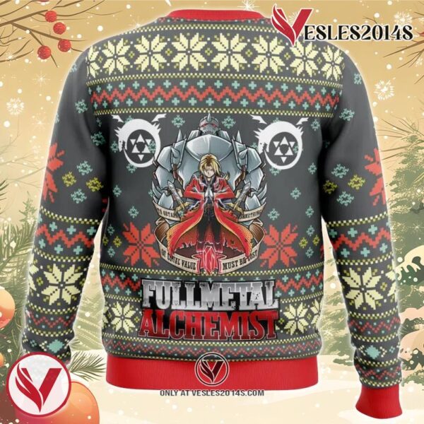 Fullmetal Alchemist Alt Ugly Christmas Sweater, Unique Christmas Gift For Fans - Vesles2014S 1
