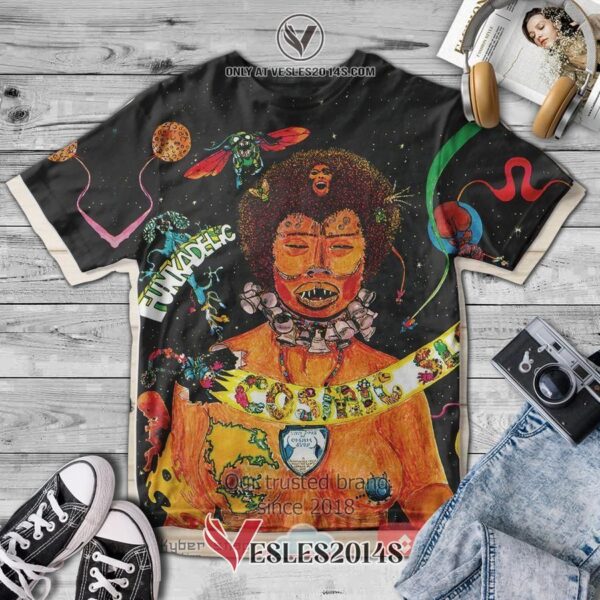 Funkadelic-Cosmic Slop Album 3D Shirt, Unique Gifts For Music Lovers - Vesles2014S