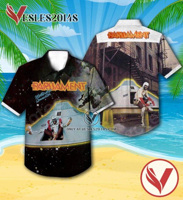 Funkadelic Mothership Connection Album Cover Hawaiian Shirt, Unique Gifts For Music Lovers - Vesles2014S