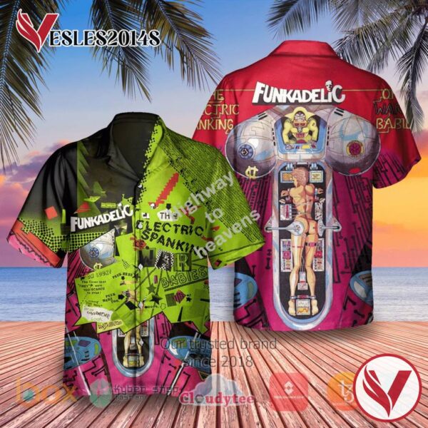 Funkadelic The Electric Spanking of War Babies Album Hawaiian Shirt, Best Gift For Music Lovers Vesles2014S