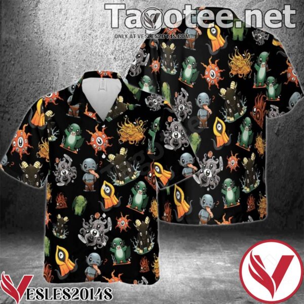 Funny Lovecraft Characters Hawaiian Shirt, Unique Gifts For Friends - Vesles2014S 1