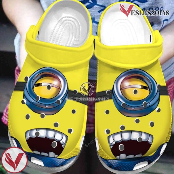 Funny Yellow Minion Face Clogs Shoes, Unique Gift From  Vesles2014S