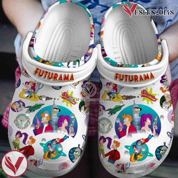 Futurama Cartoon Crocs Crocband Clogs Shoes Comfortable For Men Women and Kids, Unique Gift From  Vesles2014S