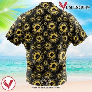 Future Gadget Lab Badge Steins Gate Hawaiian Button Up Shirt, Perfect Gifts For Anime Lovers - Vesles2014S 1