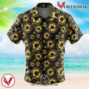 Future Gadget Lab Badge Steins Gate Hawaiian Button Up Shirt, Perfect Gifts For Anime Lovers - Vesles2014S