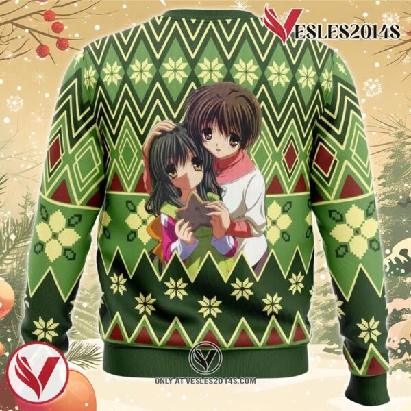 Fuuko and Kouko Christmas Clannad Ugly Christmas Sweater, Unique Christmas Gift For Fans - Vesles2014S 1