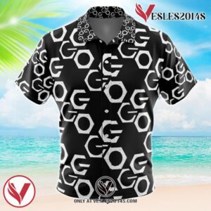 GGO Sword Art Online Hawaiian Button Up Shirt, Perfect Gifts For Anime Lovers - Vesles2014S
