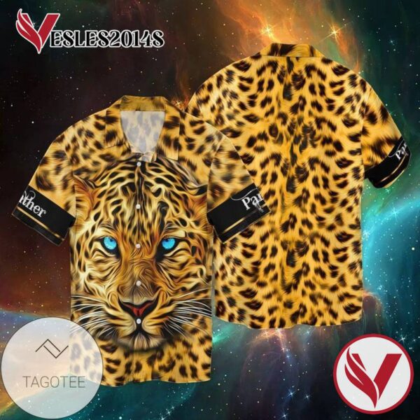 Galaxy Panther For Men And Women Graphic Print Short Sleeve Hawaiian Casual Shirt Vesles2014S 1