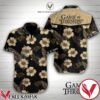 Game Of Thrones Brown Hibiscus Black Hawaiian Shirt, Unique Gifts For Friends - Vesles2014S 1