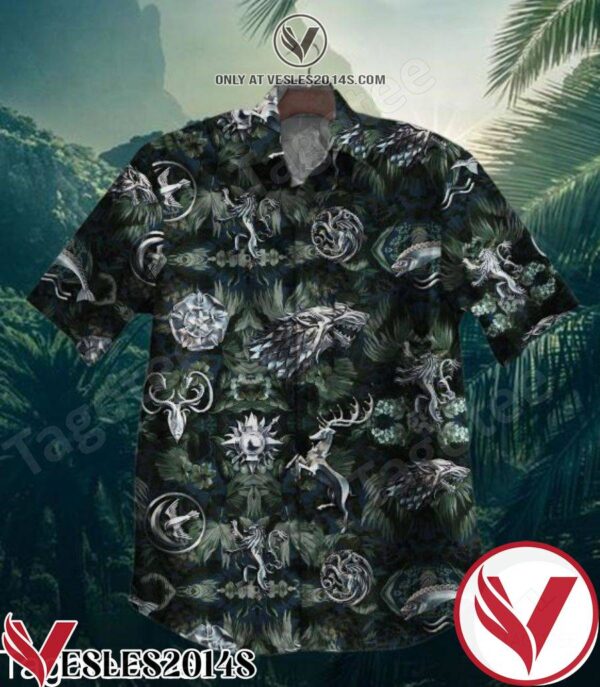 Game Of Thrones Heraldic Animals Hawaiian Shirt, Unique Gifts For Friends - Vesles2014S 1