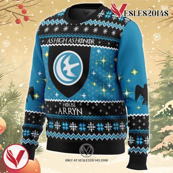 Game of Thrones House Arryn Ugly Christmas Sweater, Unique Christmas Gift For Fans - Vesles2014S 1