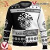 Game of Thrones House Black and White Ugly Christmas Sweater, Unique Christmas Gift For Fans - Vesles2014S