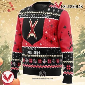 Game of Thrones House Bolton Ugly Christmas Sweater, Unique Christmas Gift For Fans - Vesles2014S 1