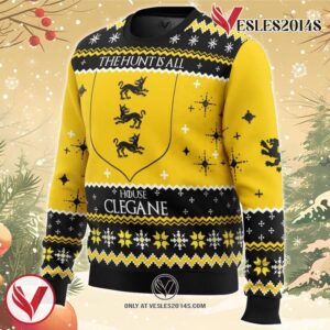 Game of Thrones House Clegane Ugly Christmas Sweater, Unique Christmas Gift For Fans - Vesles2014S 1