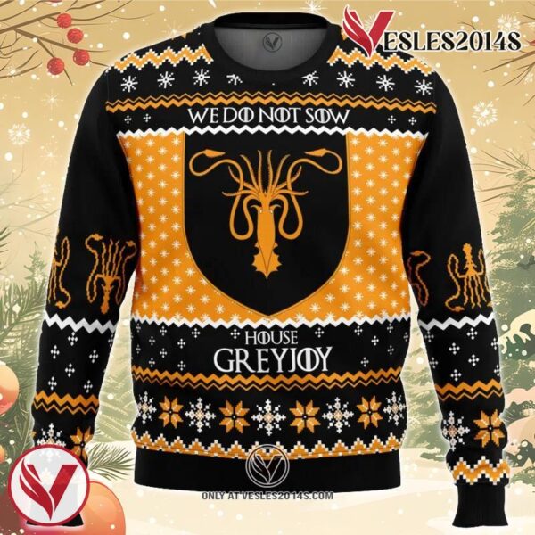 Game of Thrones House Greyjoy Ugly Christmas Sweater, Unique Christmas Gift For Fans - Vesles2014S