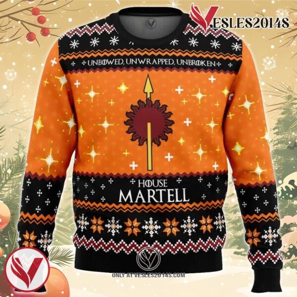 Game of Thrones House Martell Ugly Christmas Sweater, Unique Christmas Gift For Fans - Vesles2014S