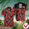 Gamepad Game Controller Red Hibiscus Black Hawaiian Shirt, Unique Gifts For Friends - Vesles2014S 1