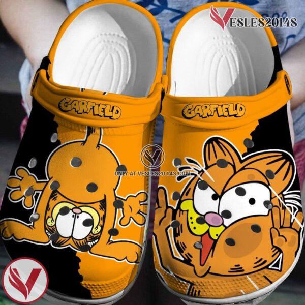 Garfield Crocs Crocband Clogs Comfortable Shoes for men women kids, Unique Gift From  Vesles2014S