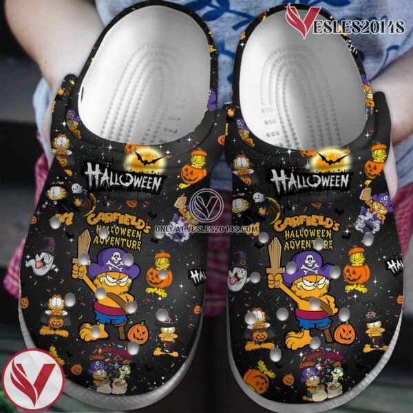 Garfield’s Halloween Adventure Cartoon Crocs Crocband Clogs Shoes Comfortable For Men Women and Kids Style 2, Unique Gift From  Vesles2014S