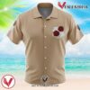 Garrison Attack on Titan Hawaiian Button Up Shirt, Perfect Gifts For Anime Lovers - Vesles2014S E3e